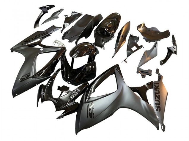 2006-2007 Suzuki GSXR 600/750 Motorcycle Fairings - Glossy Black Matte Black Canada