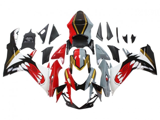 2011-2024 Suzuki GSXR 600/750 Motorcycle Fairings - Red Gold Grey Black White Shark Canada
