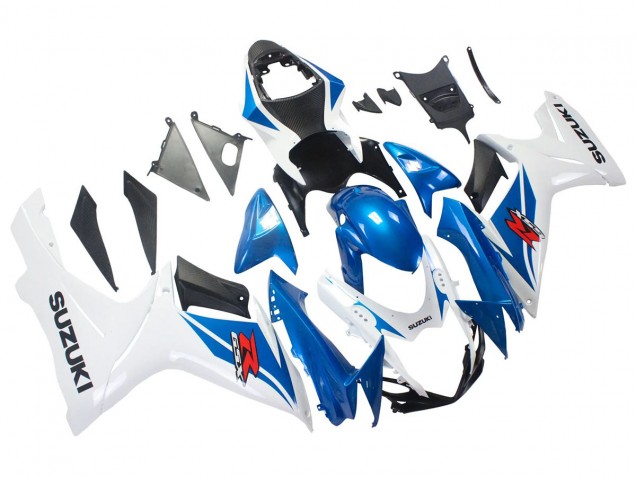 2011-2024 Suzuki GSXR 600/750 Motorcycle Fairings - Blue White Canada