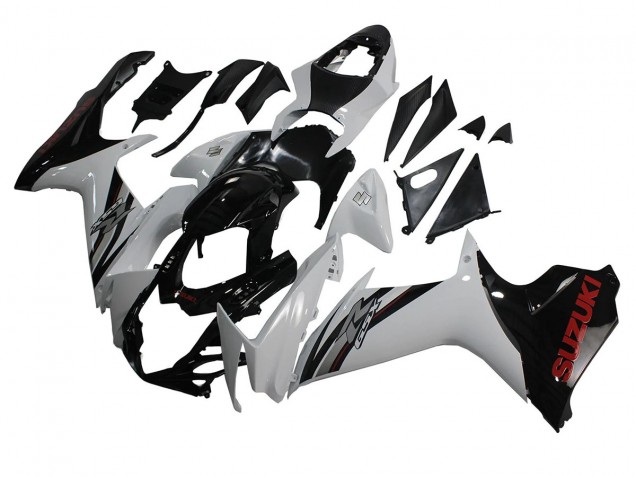 2011-2024 Suzuki GSXR 600/750 Motorcycle Fairings - White Glossy Black Canada