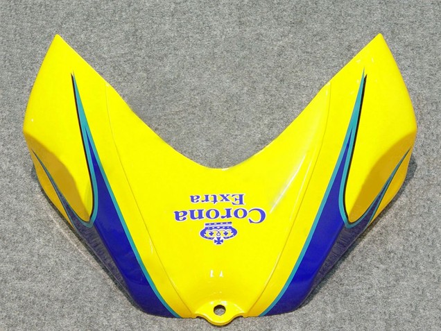 2006-2007 Suzuki GSXR 600/750 Motorcycle Fairings - White Blue Yellow Corona Alstare Canada