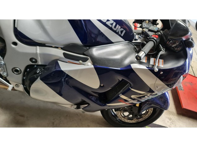 1996-2007 Suzuki GSXR 1300 Hayabusa Motorcycle Fairings - Blue White Canada