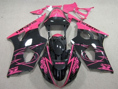 2003-2004 Suzuki GSXR 1000 Motorcycle Fairings - Pink Black Canada
