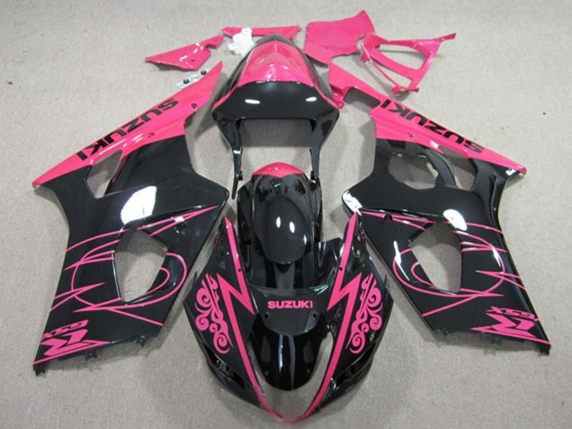 2003-2004 Suzuki GSXR 1000 Motorcycle Fairings - Pink Black Canada