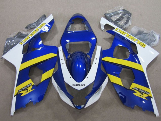 2004-2005 Suzuki GSXR 600 Motorcycle Fairings - Blue White Yellow Canada