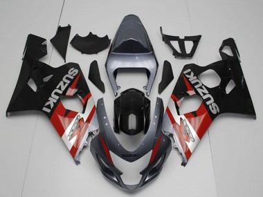 2004-2005 Suzuki GSXR 750 Motorcycle Fairings - Silver Grey Red Black Canada