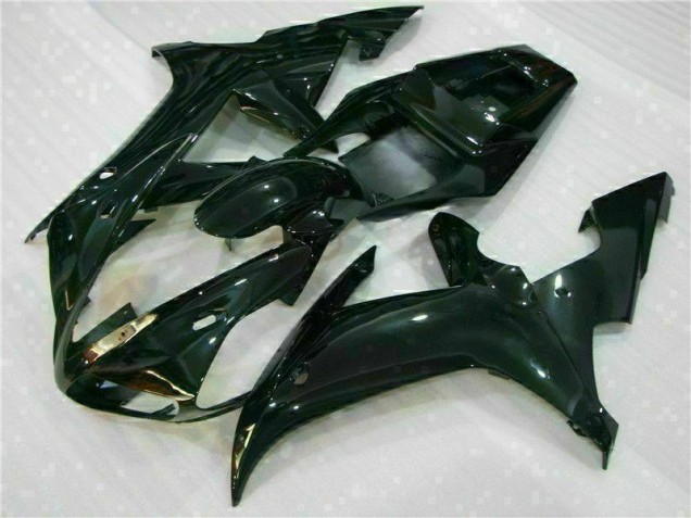 Black 2002-2003 Yamaha YZF R1 Motorcycle Fairing Kits & Plastic