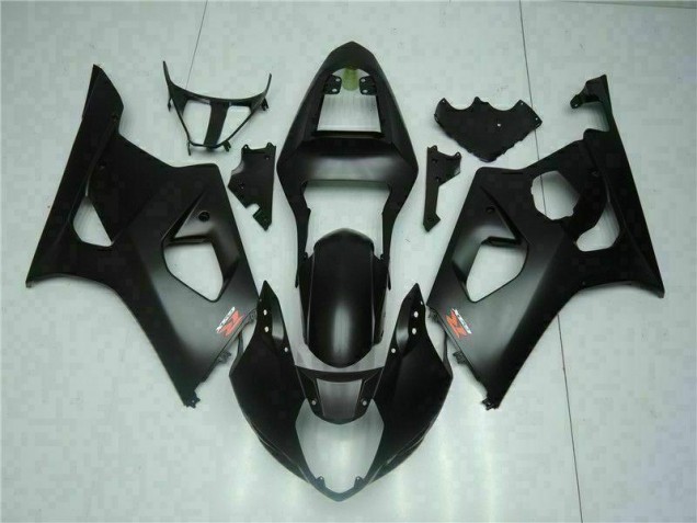 Black 2003-2004 Suzuki GSXR 1000 Motorcycle Fairing Black 2003-2004 Suzuki GSXR 1000 Motorcycle Fairing