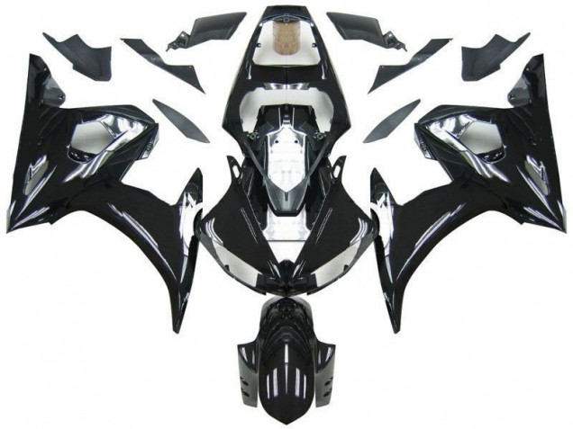 Black 2003-2005 Yamaha YZF R6 Full Motorcycle Fairing Kits