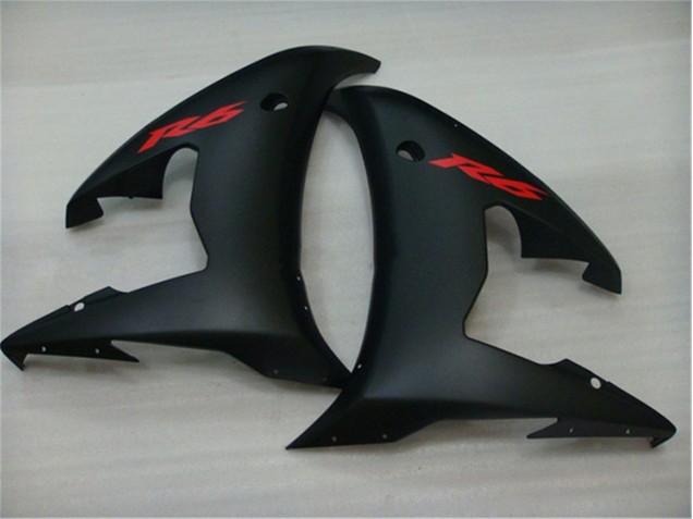Black 2003-2005 Yamaha YZF R6 Motorcycle Bodywork
