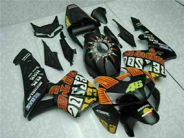 Black 2005-2006 Honda CBR600RR ABS Motorcycle Fairings