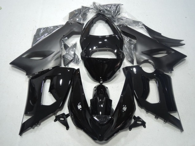 Black 2005-2006 Kawasaki ZX6R Motorcycle Fairing Kits & Plastic Black 2005-2006 Kawasaki ZX6R Motorcycle Fairing Kits & Plastic