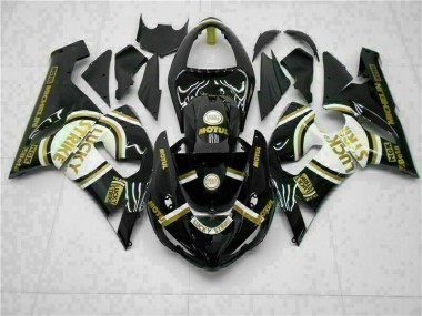 Black 2005-2006 Kawasaki ZX6R Motorcycle Fairing