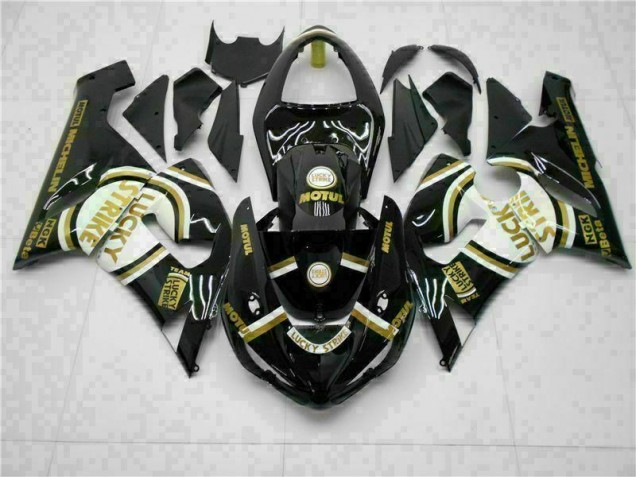 Black 2005-2006 Kawasaki ZX6R Motorcycle Fairing
