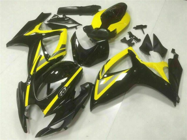 Black 2006-2007 Suzuki GSXR 600/750 ABS Motorcycle Fairings