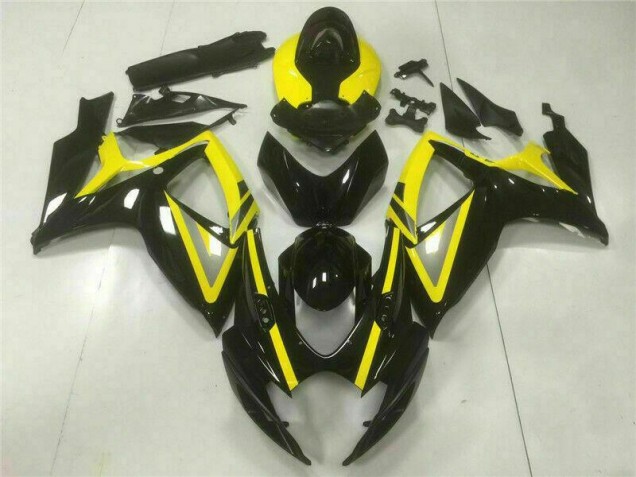 Black 2006-2007 Suzuki GSXR 600/750 ABS Motorcycle Fairings
