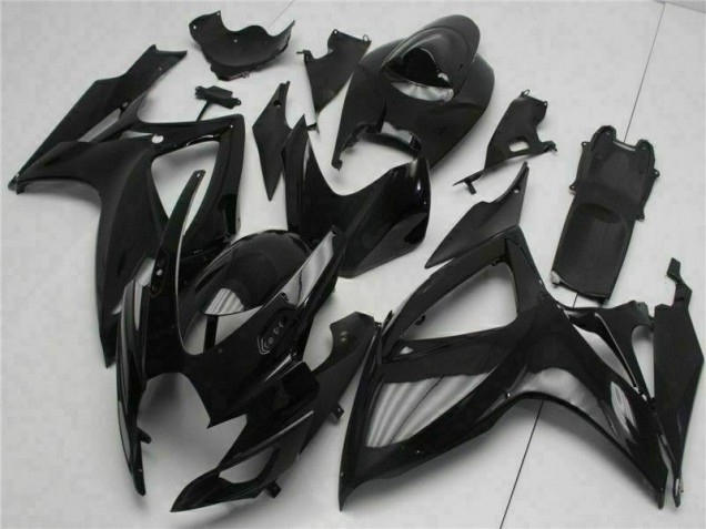 Black 2006-2007 Suzuki GSXR 600/750 Aftermarket Motorcycle Fairings