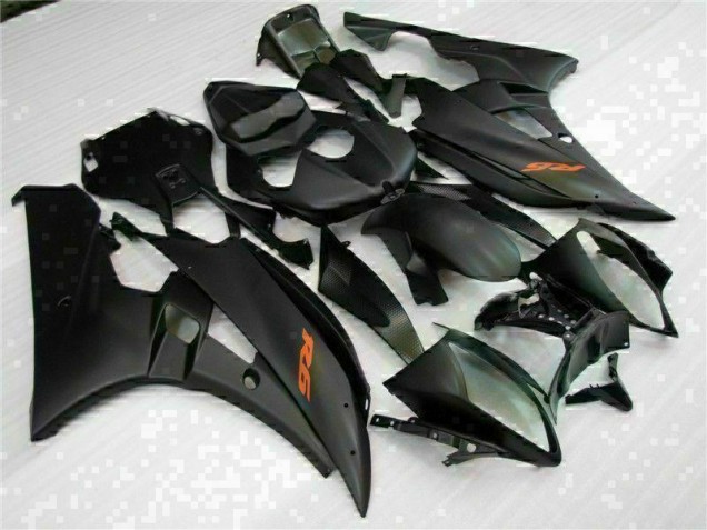 Black 2006-2007 Yamaha YZF R6 Aftermarket Motorcycle Fairing