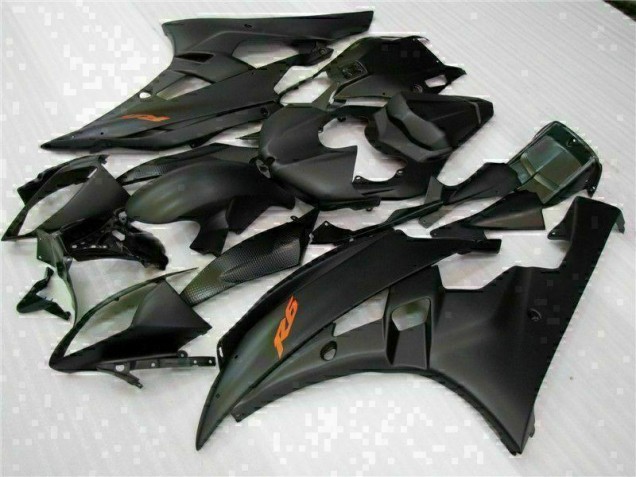 Black 2006-2007 Yamaha YZF R6 Aftermarket Motorcycle Fairing