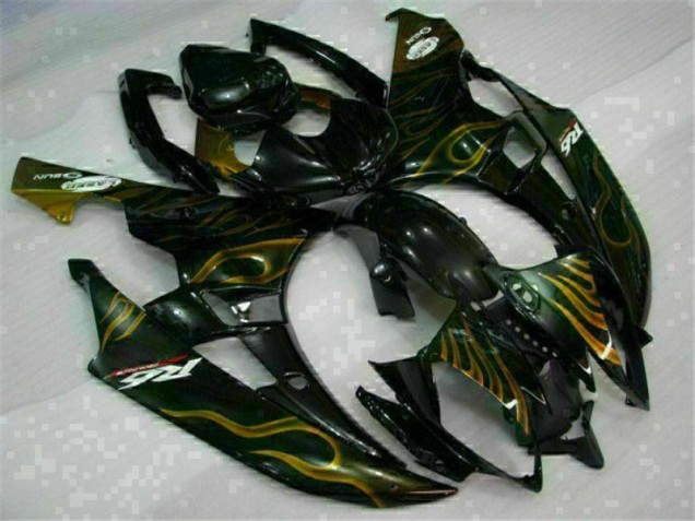 Black 2006-2007 Yamaha YZF R6 Motorcycle Bodywork