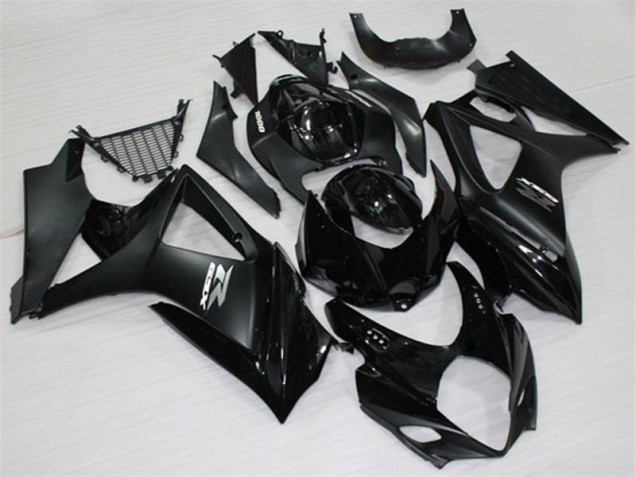 Black 2007-2008 Suzuki GSXR 1000 Motorcycle Fairings