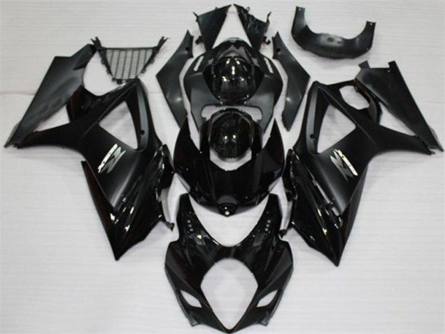 Black 2007-2008 Suzuki GSXR 1000 Motorcycle Fairings