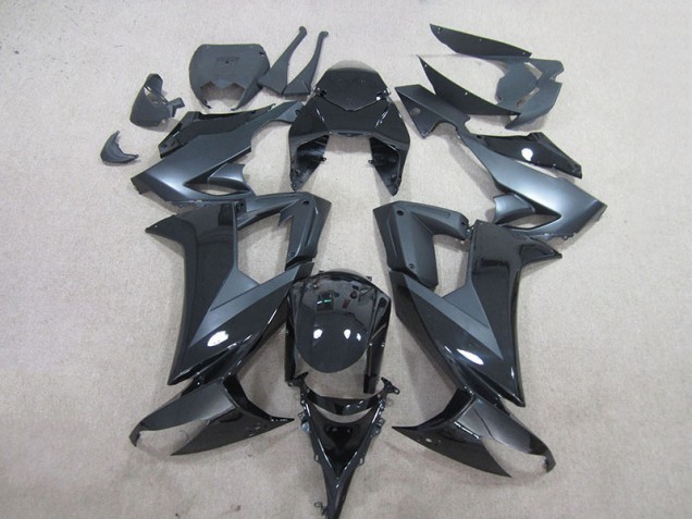 Black 2008-2010 Kawasaki ZX10R Motorcycle Fairings Black 2008-2010 Kawasaki ZX10R Motorcycle Fairings