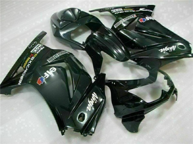 Black 2008-2012 Kawasaki EX250 Motorcycle Fairings Black 2008-2012 Kawasaki EX250 Motorcycle Fairings