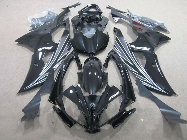 Black 2008-2016 Yamaha YZF R6 Aftermarket Motorcycle Fairings