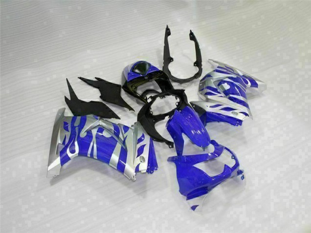 Black Blue 2008-2012 Kawasaki EX250 Motorcycle Fairings