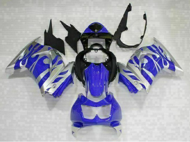 Black Blue 2008-2012 Kawasaki EX250 Motorcycle Fairings