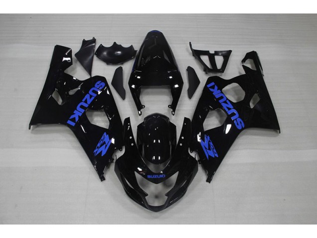 Black Blue Decal 2004-2005 Suzuki GSXR 750 Motorcycle Fairings Black Blue Decal 2004-2005 Suzuki GSXR 750 Motorcycle Fairings