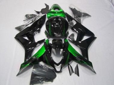 Black Green 2007-2008 Honda CBR600RR Motorcycle Fairing