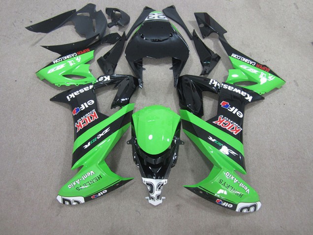 Black Green 2008-2010 Kawasaki ZX10R Motorcycle Fairings