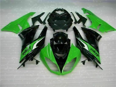 Black Green 2009-2012 Kawasaki ZX6R Motorcycle Bodywork