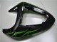 Black Green Flame 2006-2007 Kawasaki ZX10R Motorcycle Fairings Black Green Flame 2006-2007 Kawasaki ZX10R Motorcycle Fairings