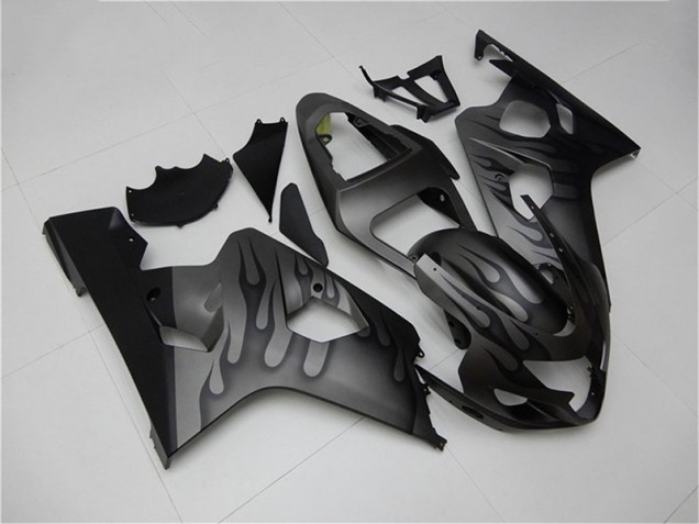 Black Grey 2004-2005 Suzuki GSXR 600/750 Motorcycle Fairings