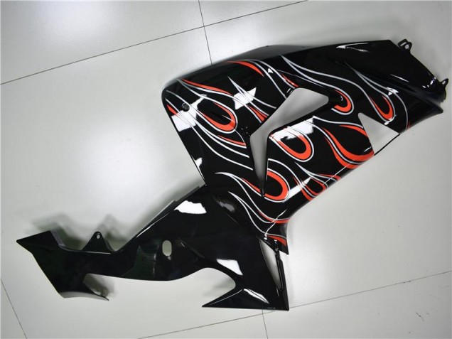 Black Grey Red 2006-2007 Kawasaki ZX10R Motorcycle Fairings