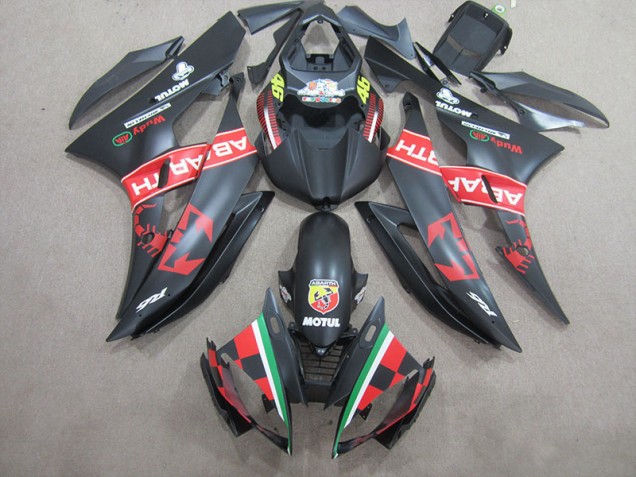 Black Motul 46 2006-2007 Yamaha YZF R6 Motorcycle Fairings Black Motul 46 2006-2007 Yamaha YZF R6 Motorcycle Fairings