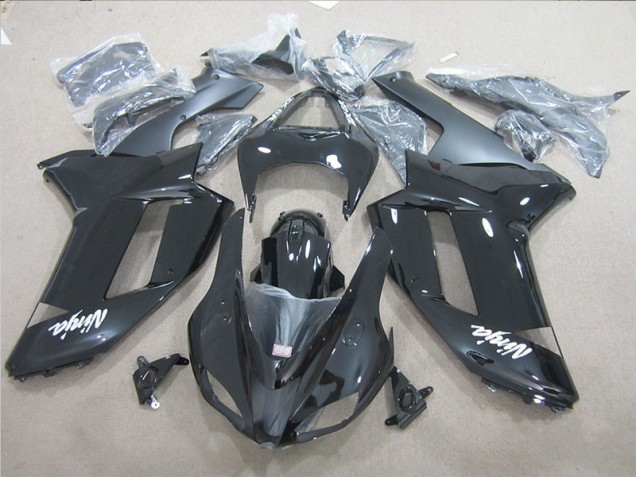 Black Ninja 2007-2008 Kawasaki ZX6R Motorcycle Fairings