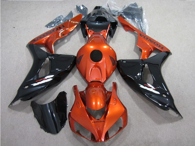 Black Orange 2006-2007 Honda CBR1000RR Motorcycle Fairings Black Orange 2006-2007 Honda CBR1000RR Motorcycle Fairings