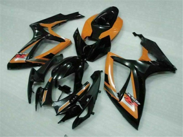 Black Orange 2006-2007 Suzuki GSXR 600/750 Motorcycle Fairings