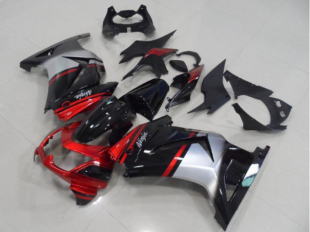 Black Orange 2008-2012 Kawasaki ZX250R Motorcycle Fairings