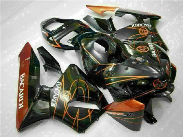 Black Orange BACARDI 2005-2006 Honda CBR600RR Motorcycle Fairings Black Orange BACARDI 2005-2006 Honda CBR600RR Motorcycle Fairings