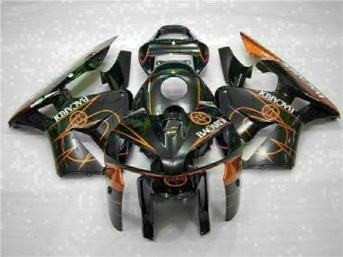 Black Orange BACARDI 2005-2006 Honda CBR600RR Motorcycle Fairings