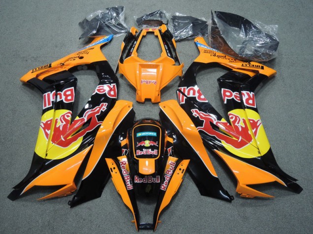 Black Orange Red Bull 2011-2015 Kawasaki ZX10R Motorcycle Fairings Black Orange Red Bull 2011-2015 Kawasaki ZX10R Motorcycle Fairings