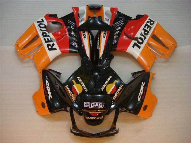 Black Orange Repsol 1995-1998 Honda CBR600 F3 Motorcycle Fairings