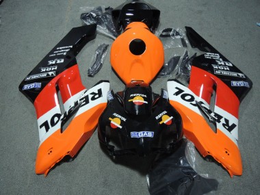 Black Orange Repsol 2004-2005 Honda CBR1000RR Motorcycle Fairing