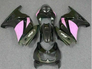 Black Pink Ninja 2008-2012 Kawasaki EX250 Motorcycle Fairings