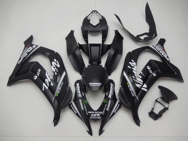 Black Racing Team Ninja 2016-2019 Kawasaki ZX10R Motorcycle Fairings